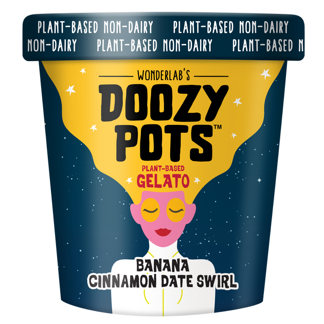 Vegan Ice Cream: Banana Cinnamon Date Swirl – Wonderlab's Doozy Pots
